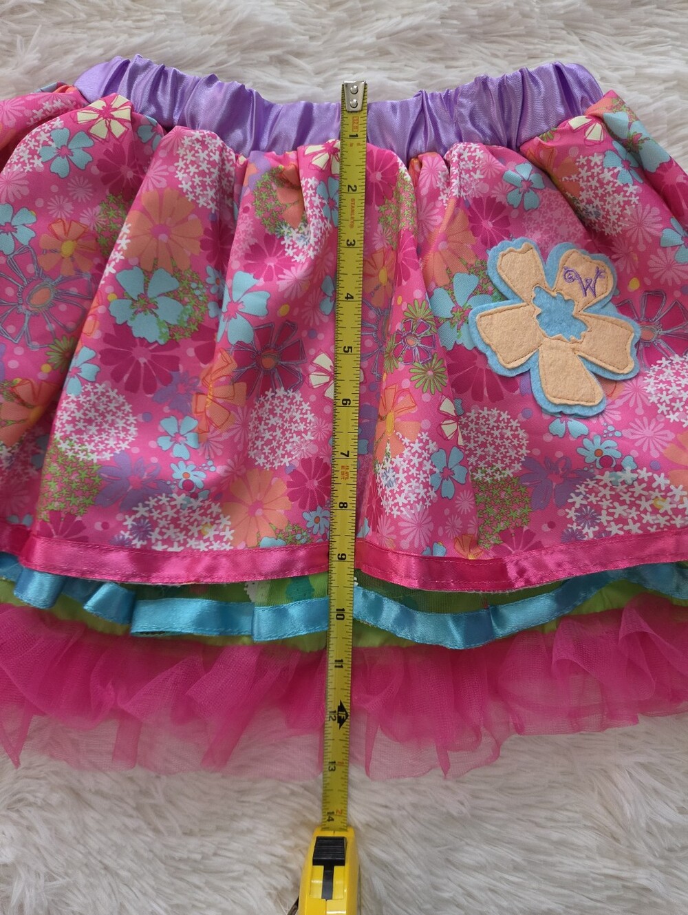 American Girl Wellie Wishers Willa Tutu Skirt, Size 4-6x With Matching Headband - Picture 9 of 9